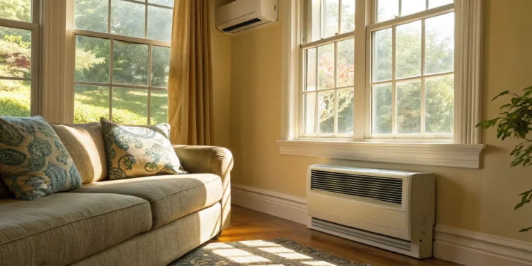 An installed 1.5 ton AC unit, a major part of the total project cost.