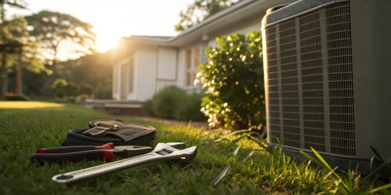 An air conditioner compressor unit ready for replacement, a factor in overall AC cost.